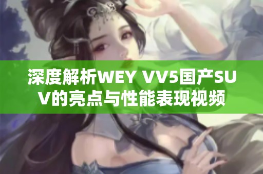 深度解析WEY VV5国产SUV的亮点与性能表现视频