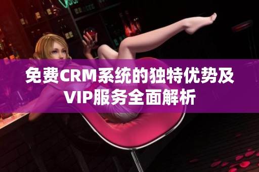 免费CRM系统的独特优势及VIP服务全面解析