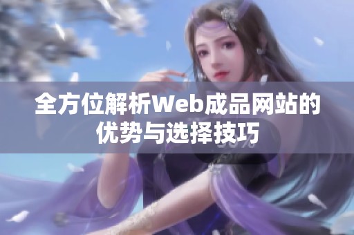 全方位解析Web成品网站的优势与选择技巧