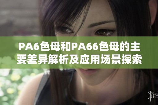 PA6色母和PA66色母的主要差异解析及应用场景探索