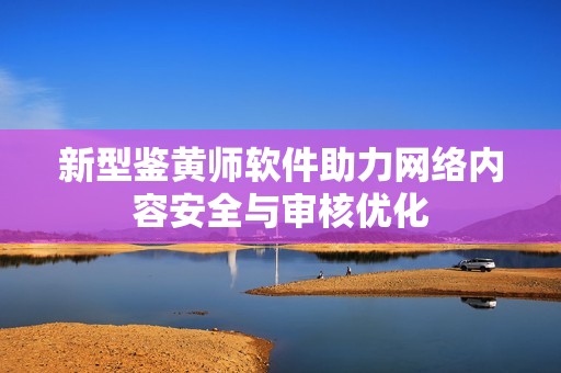 新型鉴黄师软件助力网络内容安全与审核优化