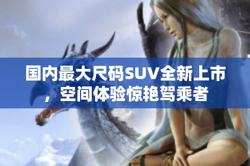 国内最大尺码SUV全新上市，空间体验惊艳驾乘者