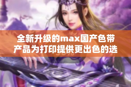 全新升级的max国产色带产品为打印提供更出色的选择