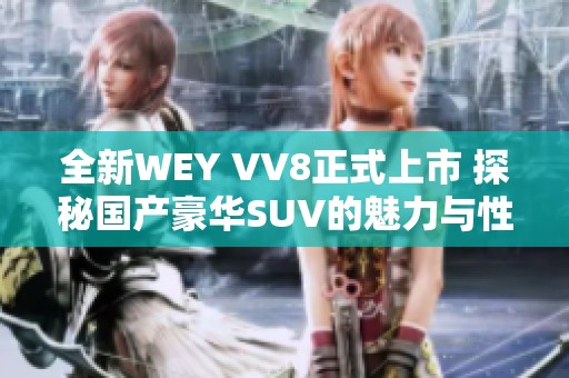 全新WEY VV8正式上市 探秘国产豪华SUV的魅力与性能