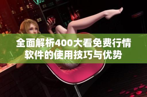 全面解析400大看免费行情软件的使用技巧与优势