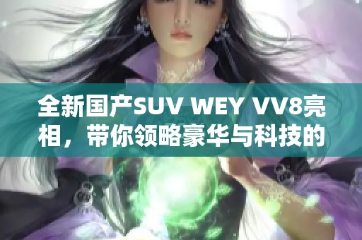 全新国产SUV WEY VV8亮相，带你领略豪华与科技的结合