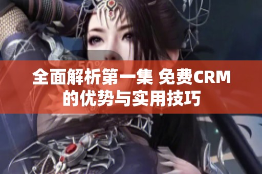 全面解析第一集 免费CRM的优势与实用技巧