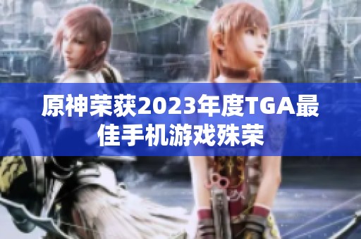 原神荣获2023年度TGA最佳手机游戏殊荣