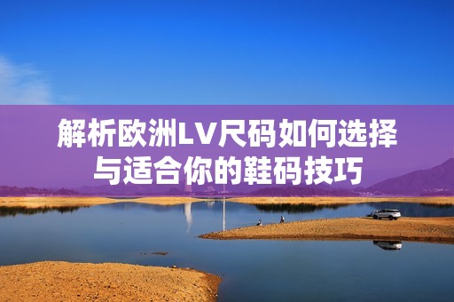 解析欧洲LV尺码如何选择与适合你的鞋码技巧