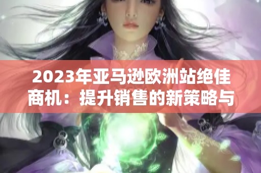 2023年亚马逊欧洲站绝佳商机：提升销售的新策略与技巧