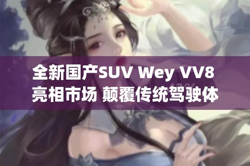 全新国产SUV Wey VV8 亮相市场 颠覆传统驾驶体验