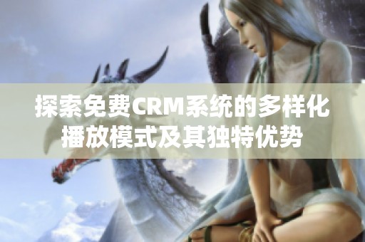 探索免费CRM系统的多样化播放模式及其独特优势