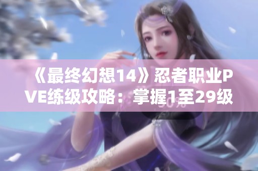 《最终幻想14》忍者职业PVE练级攻略：掌握1至29级技巧与策略