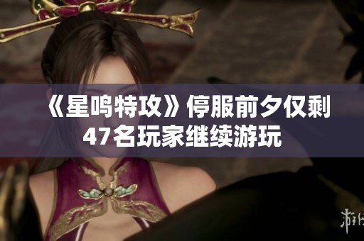 《星鸣特攻》停服前夕仅剩47名玩家继续游玩