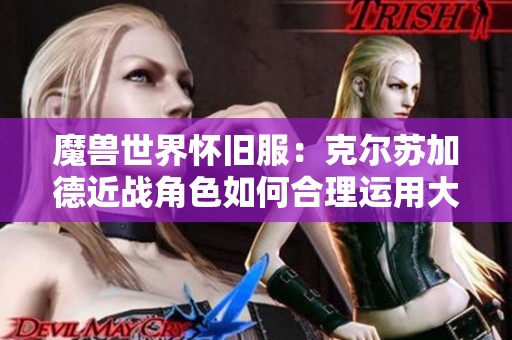 魔兽世界怀旧服：克尔苏加德近战角色如何合理运用大冰抗技能