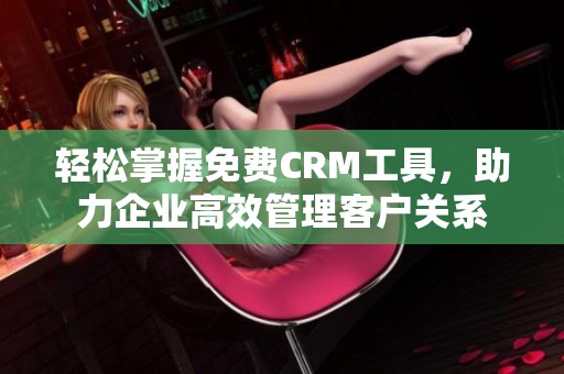 轻松掌握免费CRM工具，助力企业高效管理客户关系