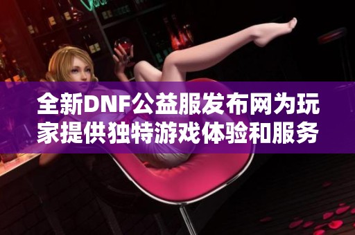 全新DNF公益服发布网为玩家提供独特游戏体验和服务