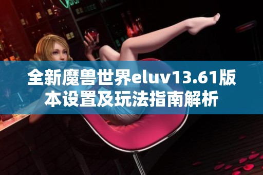 全新魔兽世界eluv13.61版本设置及玩法指南解析