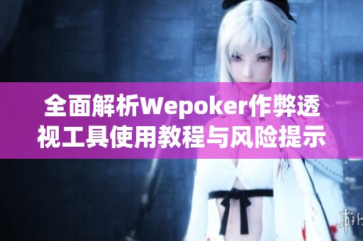 全面解析Wepoker作弊透视工具使用教程与风险提示